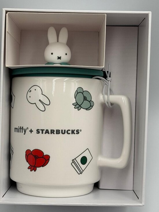 Other - Miffy x Starbucks Ceramic Mug with 3D Miffy Lid Limited Edition New in Box